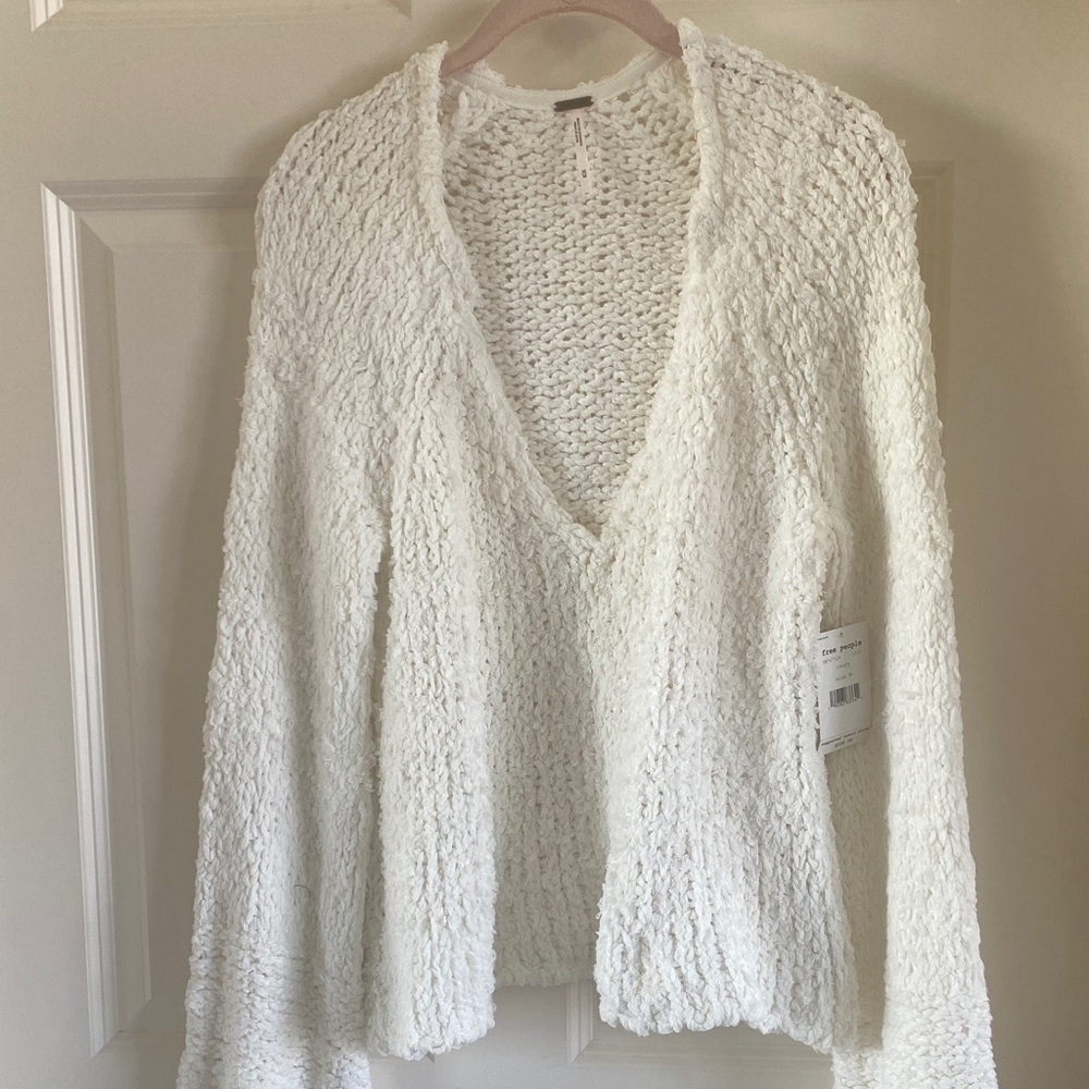Free People New Ivory Women's Sweater Medium